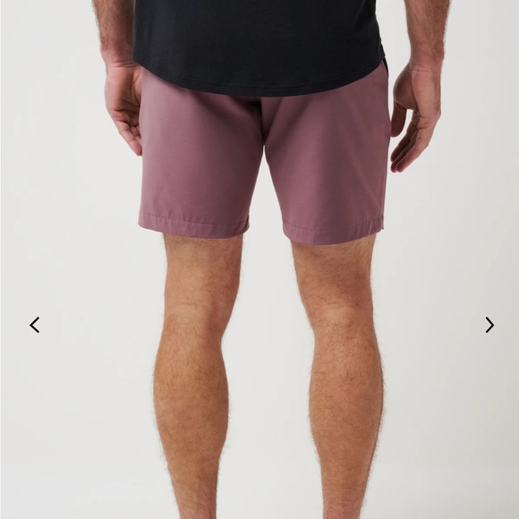 Travis Mathew Men's Plum Flat Front Shorts - Picture 2 of 6